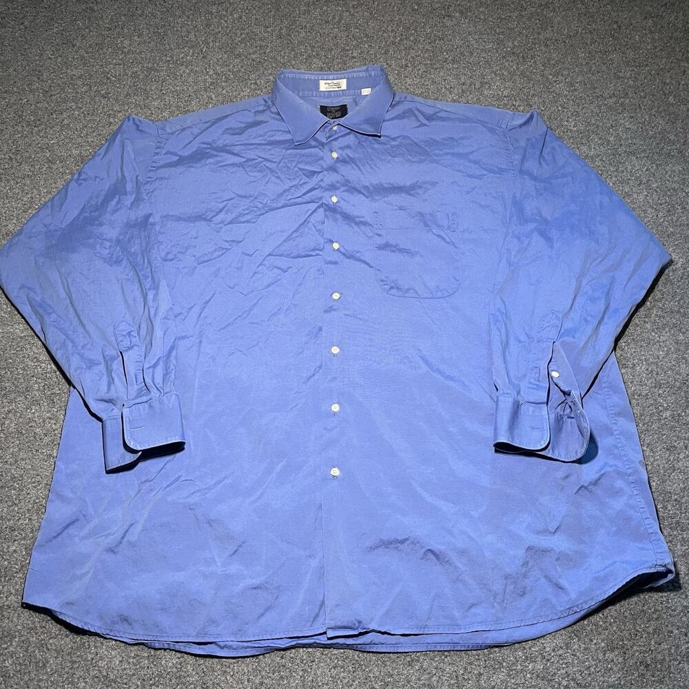Vtg Gitman Bros Shirt Mens 20 - 37 Tall Westport Long Sleeve Oxford Button 90s